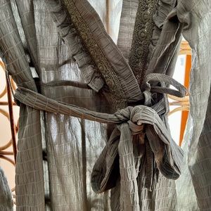 Sage Green Sheer Dress or Duster